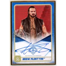 Drew McIntyre 2020 Topps Transcendent WWE Blue Autograph Card #A-DR 3/5