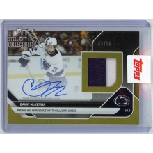 Gavin McKenna 2025-26 Bowman U Now Gold Game-Used Patch Autograph Card #1A 48/50