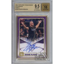 Shane McMahon 2020 Topps Transcendent WWE Purple Auto Card #A-SM 03/10 BGS 9.5