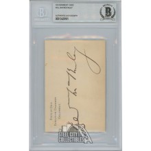 William McKinley Autographed Cut Government Card - BAS