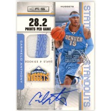 Carmelo Anthony 2010-11 Panini Rookies & Stars Standouts Patch Auto Card 3/5