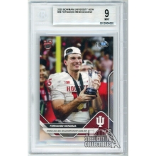 Fernando Mendoza 2025 Bowman University Now Rookie Card #58 BGS 9 Mint