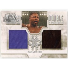 Ray Mercer 2011 ITG Ringside Boxing Double Memorabilia Silver Card #DM-08 (Blue Black)