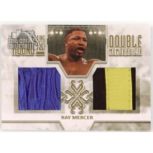 Ray Mercer 2011 ITG Ringside Boxing Double Memorabilia Gold Card #DM-08 /10 (Blue Yellow Down Middle)