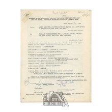 Merv Griffin Autographed "Coliseum" 19 Page 1967 Contract - JSA LOA