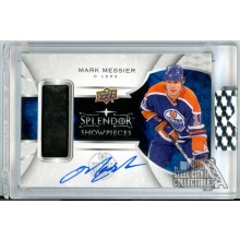 Mark Messier 2017-18 Upper Deck Splendor Showpieces Patch Autograph Card 07/15
