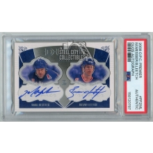 Messier & Leetch 2008-09 O-Pee-Chee Duos Dual Autograph Card PSA Authentic 27/25