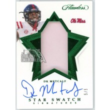 DK Metcalf 2020 Panini Flawless Collegiate Star Swatch Patch Autograph Card #13 5/5
