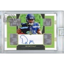 DK Metcalf 2019 Panini One Quad Rookie Patch Autograph Card #58 8/10