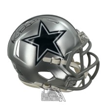 Michael Irvin Autographed Dallas Speed Mini Football Helmet - BAS