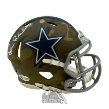 Michael Irvin Autographed Dallas Camo Mini Helmet - BAS