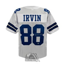 Michael Irvin Autographed Dallas Custom White Football Jersey - BAS