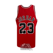 Michael Jordan Autographed Chicago Bulls Mitchell & Ness "97-98" Red Jersey - JSA LOA