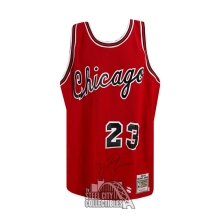 Michael Jordan Autographed Chicago Bulls Mitchell & Ness Rookie Jersey - JSA LOA