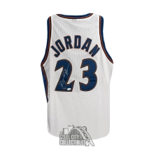Michael Jordan Autographed Washington Wizards Nike White Basketball Jersey - JSA LOA