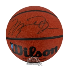 Michael Jordan Autographed Wilson Jet Basketball - JSA LOA YY57612 (Cracks)