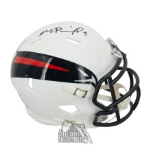 Michael Penix Jr Autographed Atlanta AMP Mini Football Helmet - BAS