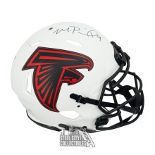Michael Penix Jr Autographed Atlanta Lunar Eclipse Authentic Full Size Football Helmet - BAS