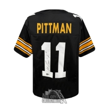 Michael Pittman Jr Autographed Pittsburgh Custom Black Football Jersey - BAS