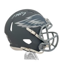 Michael Vick Autographed Philadelphia Eagles Slate Mini Football Helmet - BAS