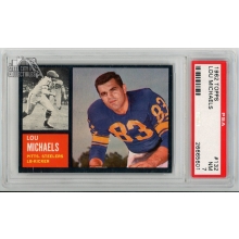 Lou Michaels 1962 Topps Football Card #132 PSA 7 NM