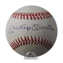 Mickey Mantle Autographed Official American League Baseball  - JSA XX08000