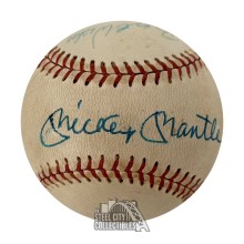 Mickey Mantle Signed Official Spalding NL Baseball- JSA LOA