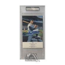 Mickey Mantle Autographed Week of Dreams Postcard - PSA/DNA 10 GEM MT
