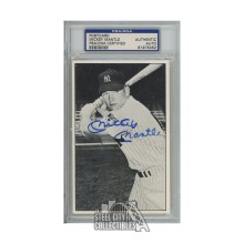 Mickey Mantle Autographed New York Yankees B/W Postcard - PSA/DNA