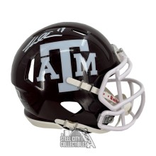Mike Evans Autographed Texas A&M Maroon Speed Mini Football Helmet - BAS