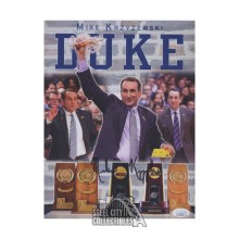 Mike Krzyzewski Autographed Duke 8.5x11 Basketball Photo - JSA