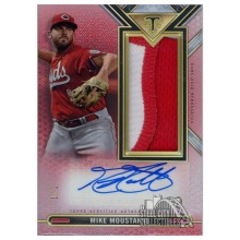 Mike Moustakas 2021 Topps Triple Threads Autograph Jumbo Patch Card #ASJR-MMS 1/1