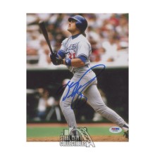 Mike Piazza Autographed Los Angeles Dodgers 8x10 Baseball Photo - PSA/DNA (Blue Ink)