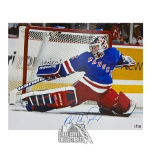 Mike Richter Autographed New York Rangers 16x20 Hockey Photo - BAS