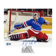 Mike Richter Autographed New York Rangers 8x10 Hockey Photo - BAS