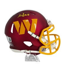 Mike Sainristil Autographed Washington Commanders Speed Mini Football Helmet - BAS