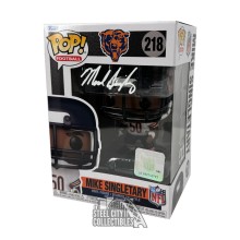 Mike Singletary Autographed Chicago Funko Pop - BAS (White Ink)