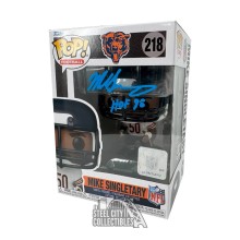 Mike Singletary HOF 98 Autographed Chicago Funko Pop - BAS (Blue Ink)