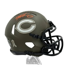 Mike Singletary Autographed Chicago Salute to Service Mini Football Helmet - BAS