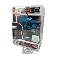 Mike Singletary Samurai Mike Autographed Chicago Funko Pop - BAS (Blue Ink)