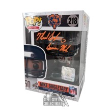 Mike Singletary Samurai Mike Autographed Chicago Funko Pop - BAS (Orange Ink)