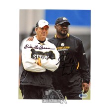 Mike Tomlin / Dick LeBeau Autographed Pittsburgh 8x10 Football Photo - BAS