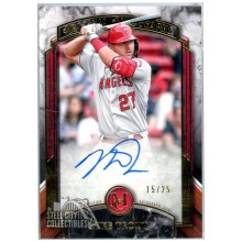 Mike Trout 2022 Topps Museum Collection Archival Autograph Card #AA-MTR 15/25