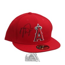 Mike Trout Autographed Los Angeles New Era Baseball Cap Hat - JSA