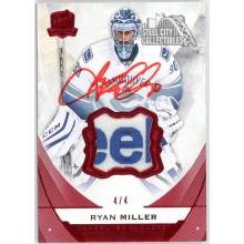Ryan Miller 2015-16 Upper Deck The Cup Reebok Patch Autograph Card #90 4/4