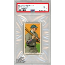 Dots Miller 1909-11 T206 Piedmont 350 Pittsburg Card PSA 3.5