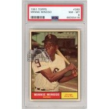 Minnie Minoso 1961 Topps Baseball Card #380 PSA 8 (418)