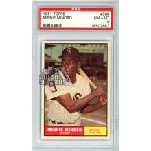 Minnie Minoso 1961 Topps Baseball Card #380 PSA 8 (657)