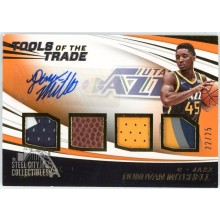 Donovan Mitchell 2017 Absolute TOTT Orange Rookie Patch Auto Card #TT4-DM 22/25