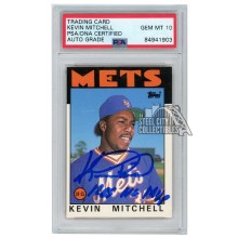 Kevin Mitchell 1986 Topps Traded "1989 NL MVP" Autograph RC Card #74T PSA/DNA 10
